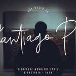 Santiago Pro Script Font › Fontesk