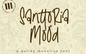 Santtoria Mood Handwritten Font