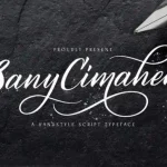 Sany Cimahen Calligraphy Font