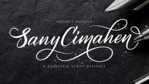 Sany Cimahen Script Font › Fontesk