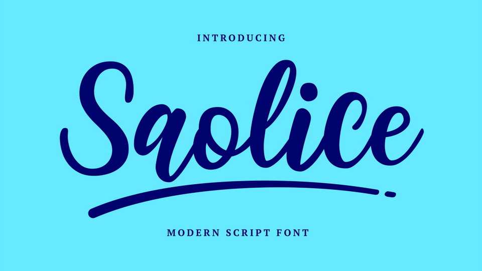 Saolice Script Font › Fontesk