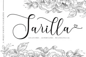 Sarilla Calligraphy Font