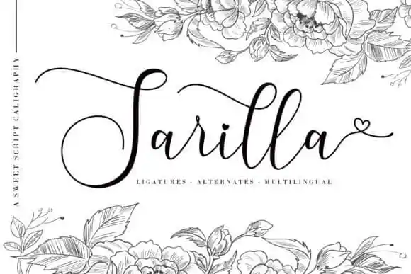 Sarilla Calligraphy Font