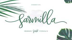 Sarmilla Script Font › Fontesk