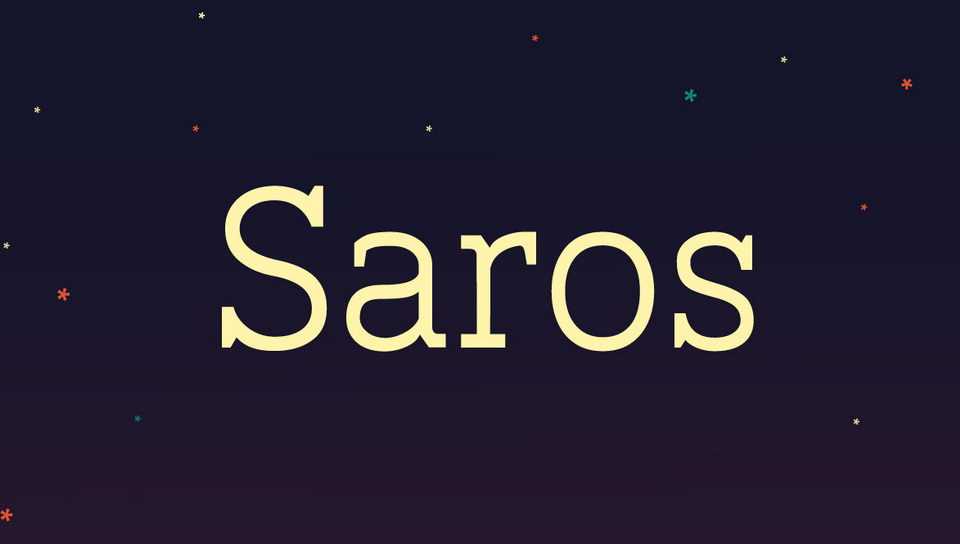 Saros Font › Fontesk