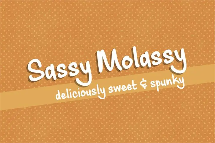 Sassy Molassy font