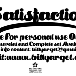 Satisfaction Font