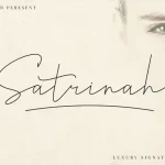 Satrinah - Signature Font