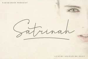 Satrinah - Signature Font