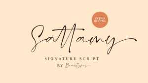 Sattamy Signature Font › Fontesk