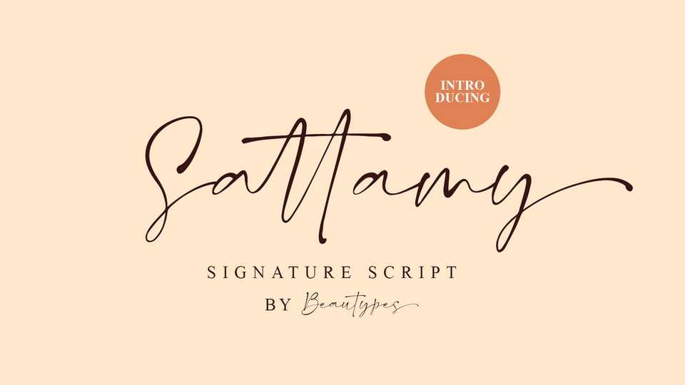 Sattamy Signature Font › Fontesk