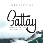 Sattay Script Font - Fonte Grátis Sattay Script Font