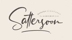 Sattersoon Script Font › Fontesk