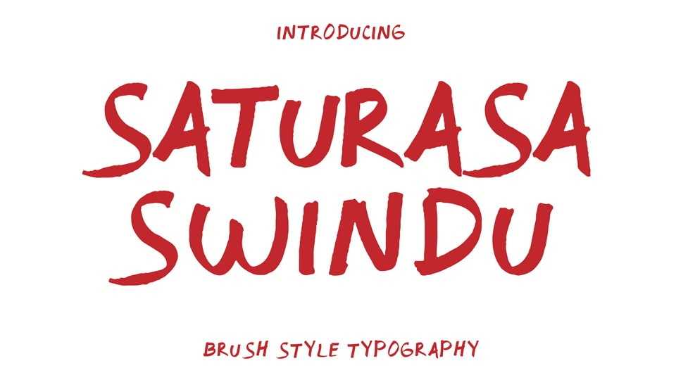 Saturasa Swindu Font › Fontesk