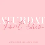 Saturdate Font Duo