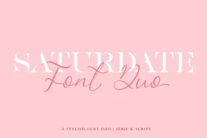 Saturdate Font Duo