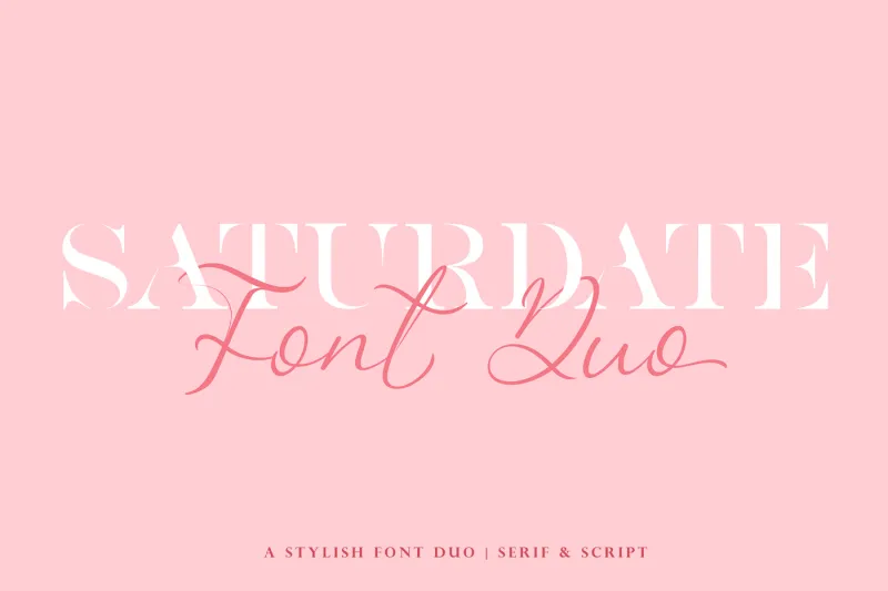 Saturdate Font Duo
