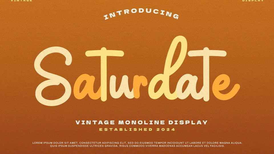 Saturdate Font › Fontesk