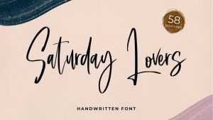 Saturday Lovers Font › Fontesk