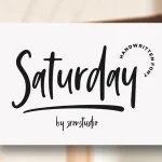 Saturday Vibes Script Font