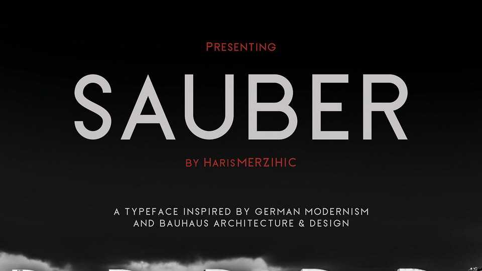 Sauber Typeface › Fontesk