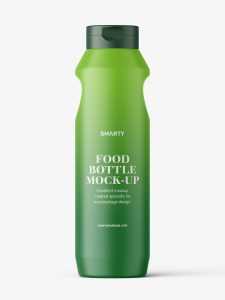 Sauce bottle mockup