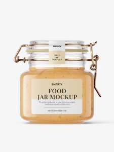 Sauce jar mockup
