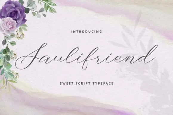 Saulifriend Calligraphy Font