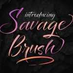 Savage Brush Font › Fontesk