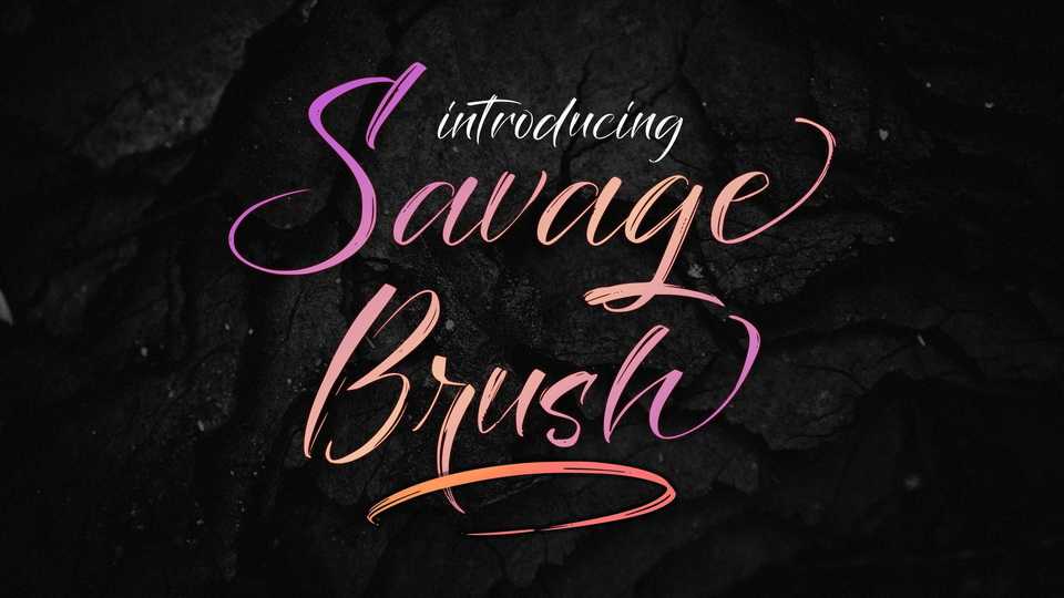 Savage Brush Font › Fontesk