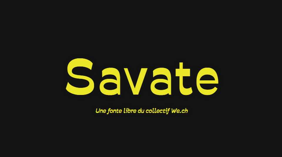 Savate Font Family › Fontesk
