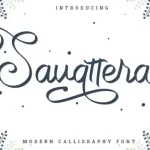 Savattera Handwritten Font