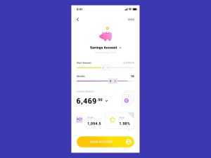 Savings Account App Template (PSD)