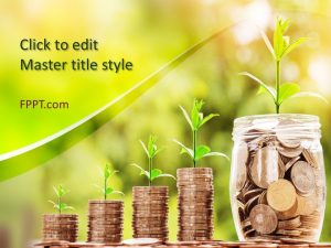 Savings Growth PowerPoint Template