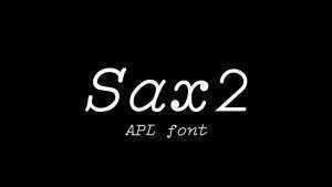 Sax2 Font › Fontesk