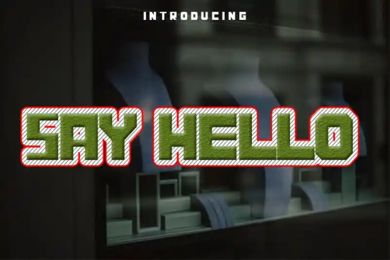 Say Hello Display Font