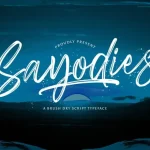 Sayodies Brush Font