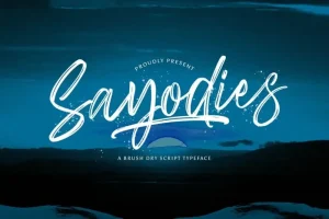 Sayodies Brush Font
