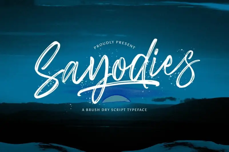 Sayodies Brush Font