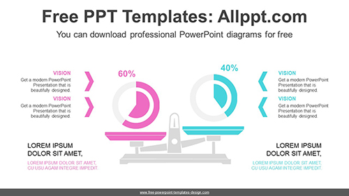 Scales Doughnut Chart Diagram Template