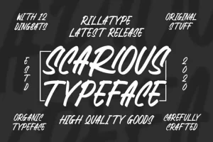 Scarious Brush Font