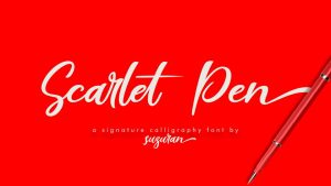 Scarlet Pen Font › Fontesk