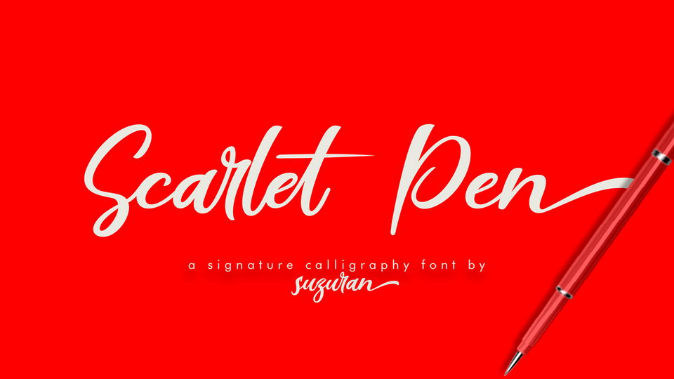 Scarlet Pen Font › Fontesk