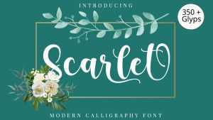 Scarlet Script Font › Fontesk