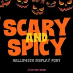 Scary and Spicy Display Font