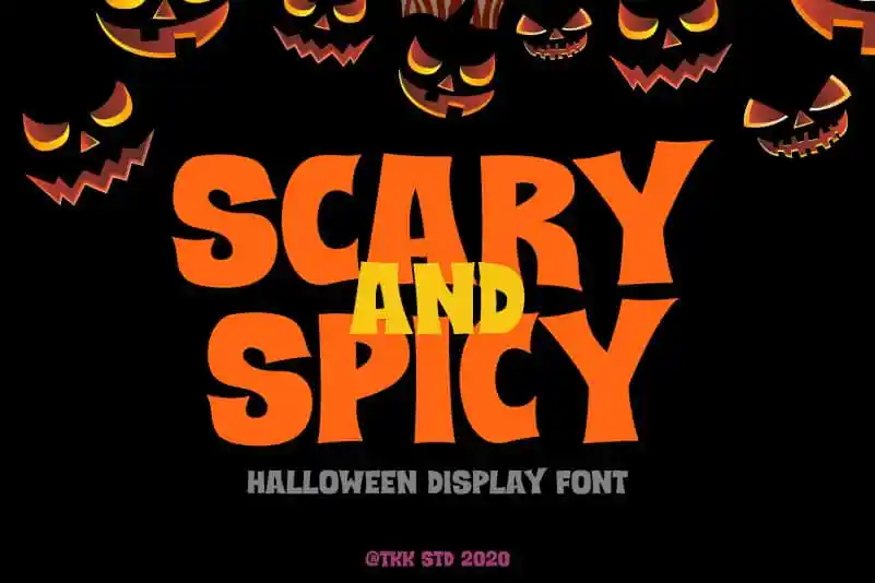 Scary and Spicy Display Font