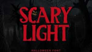 Scary Light Font › Fontesk