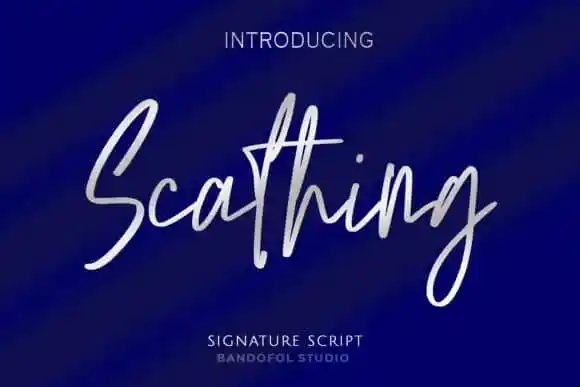 Scathing Handwritten Font