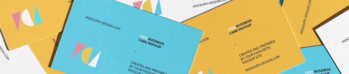 Scattered business card mockup - Instant Download
