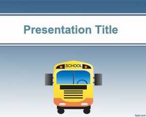 School Bus PowerPoint Template